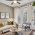 urban apartments for rent with ceiling fan and large windows